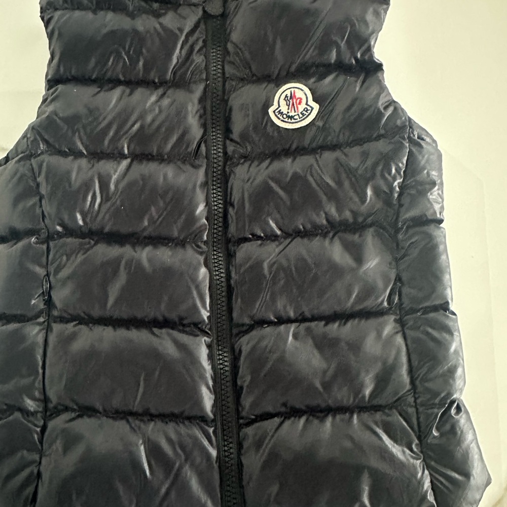 Moncler Shiny Black Down Vest